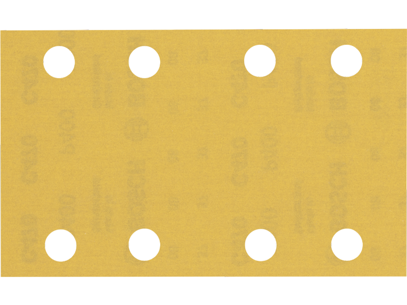 Brusni papir EXPERT Bosch z 8 luknjami za vibracijske brusilnike, Dimenzije: 80x133mm, Zrnatost: 400, 2608900885